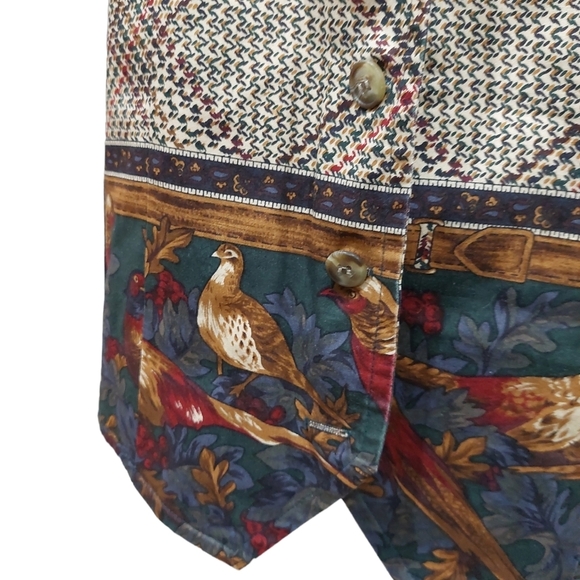 Vintage TALBOTS Women’s Peasant Vest Size S Fall Winter Theme 90s Prairie Casual - Picture 3 of 9